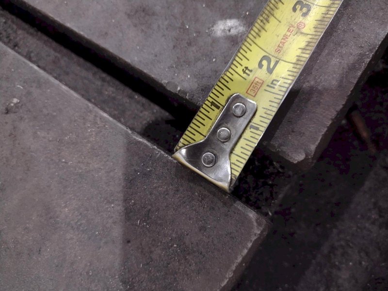 138" X 30" X 6.25" T-SLOTTED LAYOUT PLATE / TABLE: STOCK #23626
