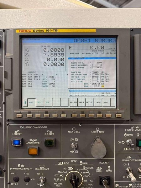 Nakamura-Tome WTS-150 Multi Axis CNC Turning Center – Lathe