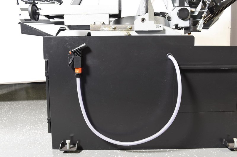 12" Round, New HydMech Double Miter Horizontal Band Saw Model DM-12/15