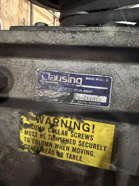Clausing 20 pedestal drill s/n 20-111010