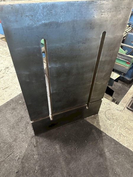 (1) PAIR 24" X 36" HIGH X 36" DEEP ANGLE PLATES: STOCK #77201