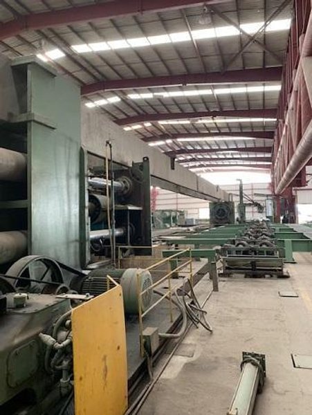 130" (3,300mm) x 1"(25.4mm) Blohm &amp; Voss API Spiral Pipe Mill with Hydrotester