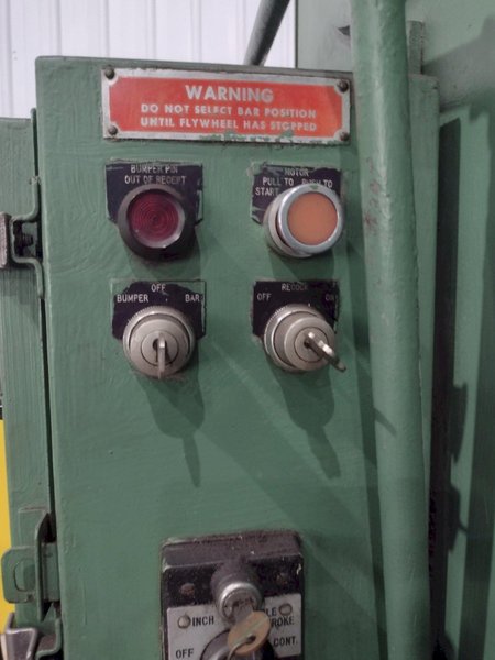 60 TON BLISS MODEL #C-60 OBI FLYWHEEL STAMPING PUNCH PRESS 4" STROKE: STOCK #23467
