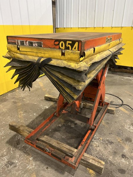 3,000 LB X 24" X 48" PRESTO MODEL XL36-30 HYDRAULIC POWER SCISSOR LIFT TABLE 110V: STOCK #20212