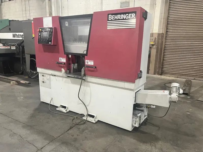 USED BEHRINGER 11.8" X 10.2" DUAL POST AUTOMATIC BANDSAW MODEL HBE 261A, Year: 2017