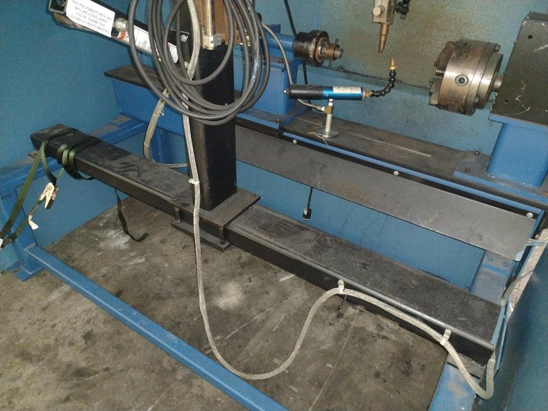 12" ITW WELDING AUTOMATION LATHE, WITH MILLER WELD CONTROLLER &amp; MILLER XMT 304 SERIES ARC WELDER: YOBRO #24402