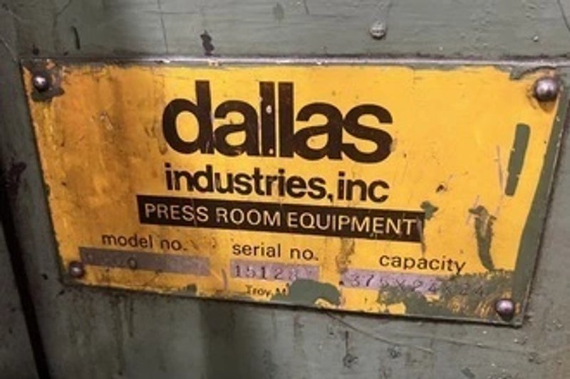 DALLAS .375" X 24" X 24", MODEL-500, AIR FEEDER, STOCK# 14255J