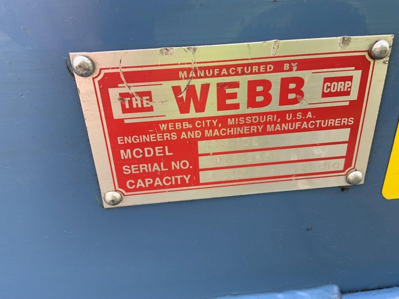 10 TON WEBB MODEL T-18 TANK TURNING ROLLS: STOCK #81377