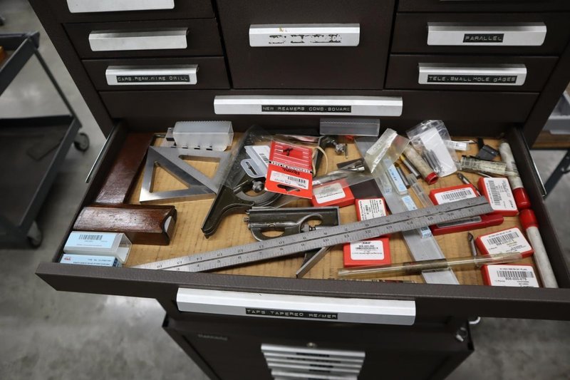 Kennedy 3-Tier Portable Tool Cabinet with Contents: Assorted Cutting Tools and More- Auction Item