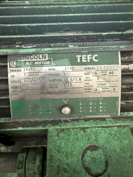 100 TON WABASH 4 POST HYDRAULIC PRESS. STOCK # 0777525