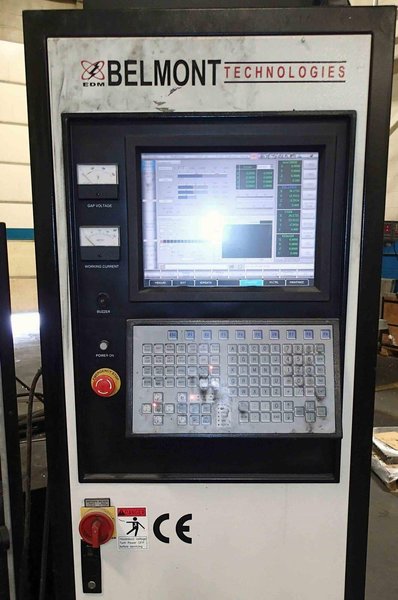 Belmont MX-166W CNC Sinker EDM, 2014 – 200 Amp, 8 ATC, 51″ x 28″, C-Axis