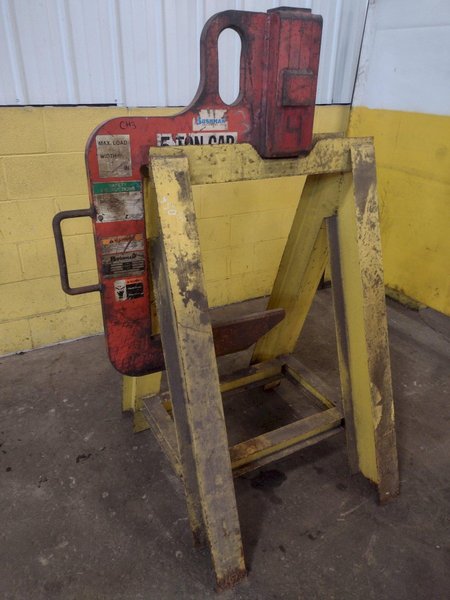 10,000 LB 5 TON X 20" BUSHMAN MODEL #610 C-HOOK COIL LIFTER: STOCK #15858