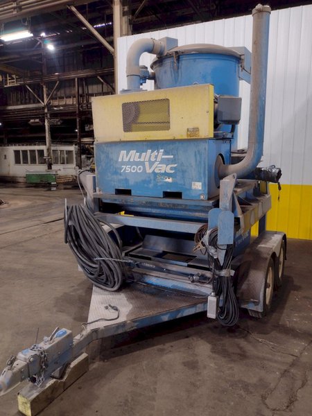 75 HP X 2 YARD MULTI-VAC MODEL #7500 MILLENIUM SERIES PORTABLE TRAILER MOUNTED VACUUM SYSTEM: STOCK #18866