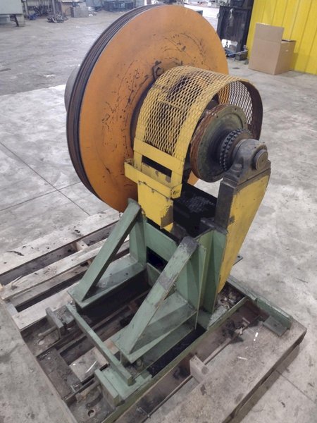 18" WIDE X 2,500 LBS YODER MODEL #M2 PULL THROUGH SLITTING LINE, INCLUDES UNCOILER, SLITTER &amp; RECOILER: STOCK #22471
