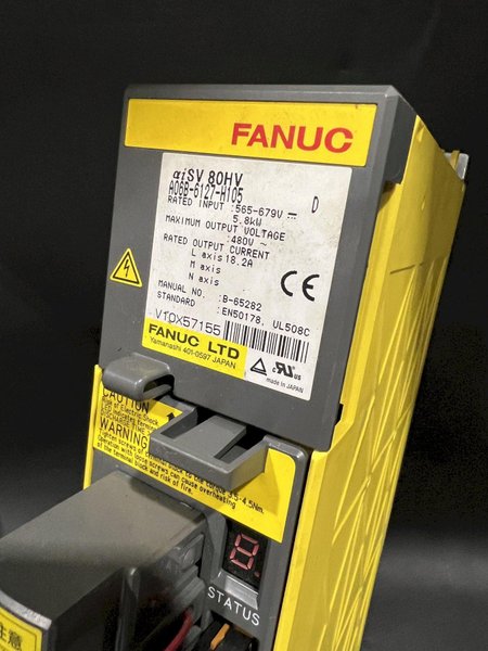 Fanuc aiSV Servo Amplifier A06B-6127-H105 A20B-2101-0040/11G TESTED