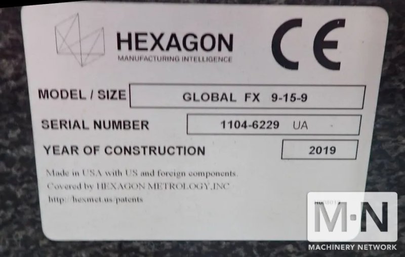 Hexagon Brown &amp; Sharpe Global FX 9.15.9 DCC CMM