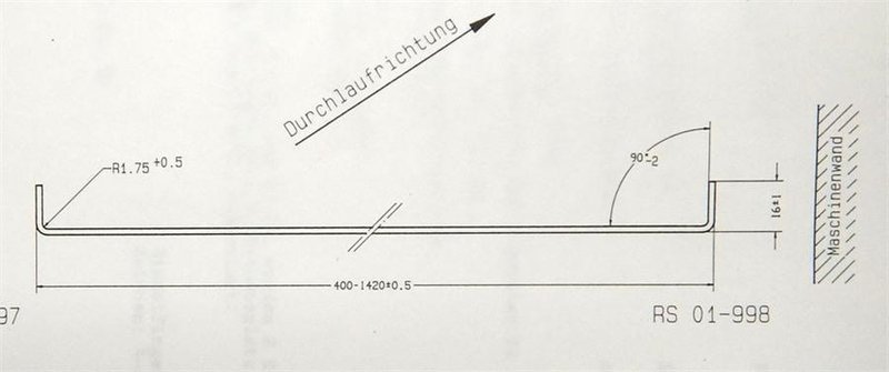 Ras 22.65 - 1300 x 2 mm
