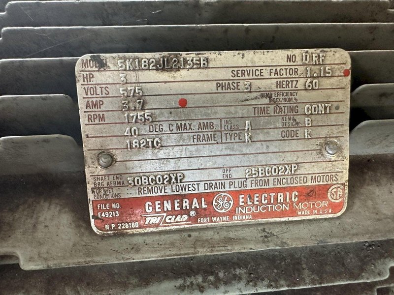 3 HP HYDRAULIC TANK WITH OILGEAR MODEL #PVQ06LSAYCN HYDURA PISTON PUMP: STOCK #14605