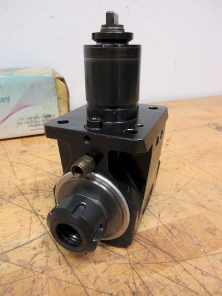 Heimatec (P/N: 8 030 45 120) BMT45 90 Deg Radial Milling and Drilling Head Live Tool Holder, ER25 collet- Auction Item