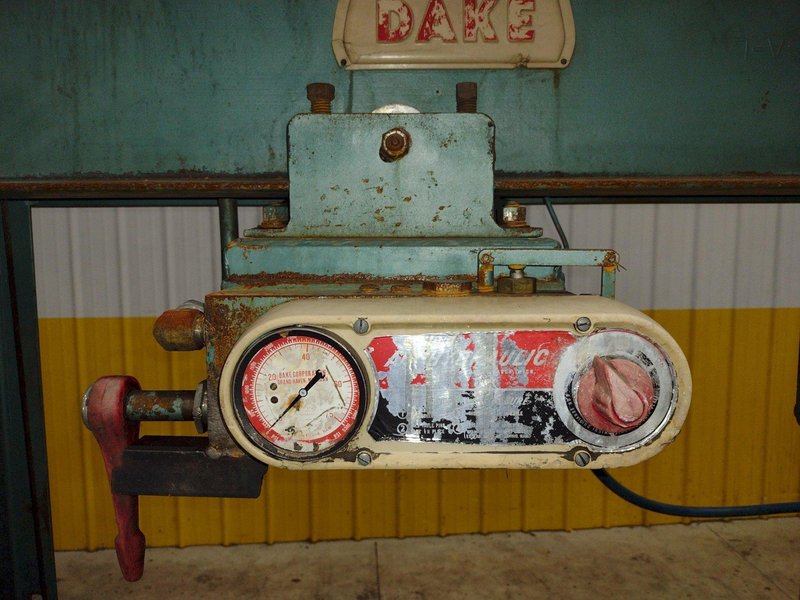 75 TON DAKE MODEL #6-275 AIR-HYDRAULIC H-FRAME PRESS: STOCK #23521