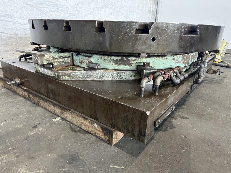 60" LUCAS AIR LIFT ROTARY POSITIONING TABLE. STOCK #0314122