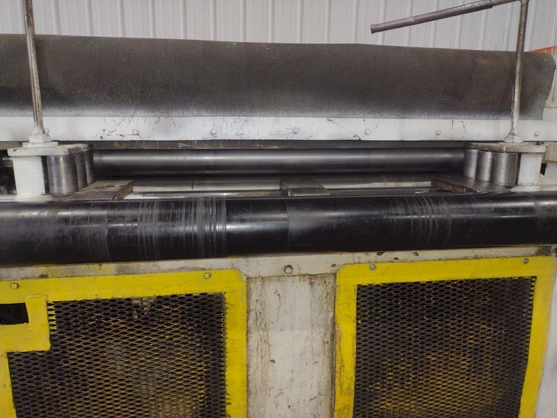 48" x 14 GA ROWE 7 ROLL POWERED COIL STRAIGHTENER: STOCK #22749