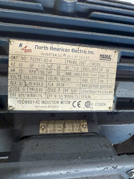 15 HP / 20 HP TARUS GUN DRILL HYDRAULIC PUMP &amp; SYSTEM: STOCK #23091