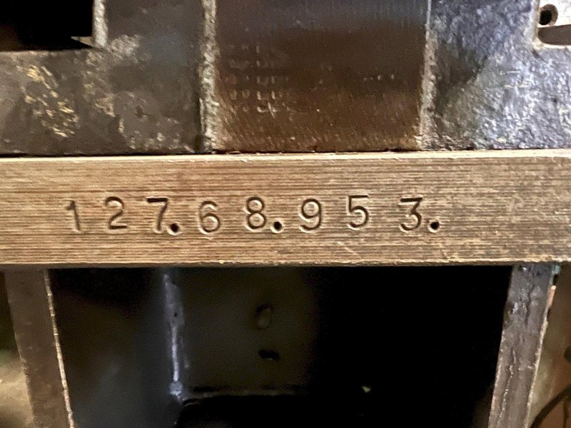 7-1/2 Ton Whitney Jensen Mechanical Clutch Punch Press Model 127