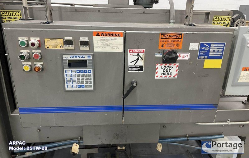 ARPAC Model: 25TW-28 Intermittent Motion Tray Wrapper