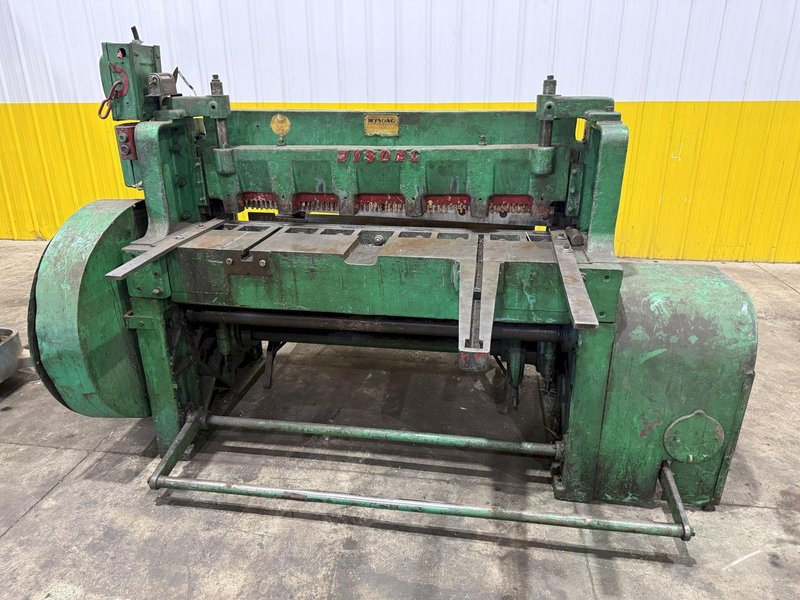 4' X 10 GA WYSONG MODEL #1048 P21 10 GAUGE X 48" MECHANICAL POWER SQUARING SHEAR: YOBRO #26147