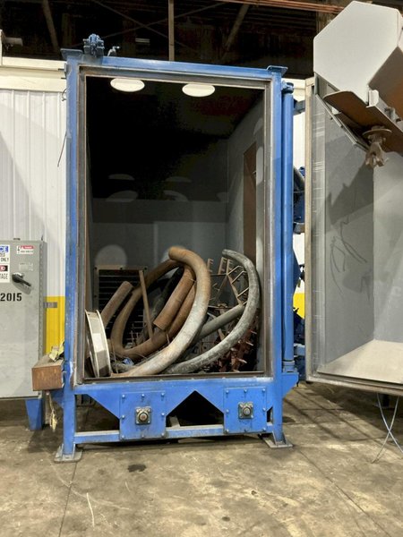 60" x 60" BCP MODEL #A4-9479 SPINNER HANGER SHOT BLAST MACHINE, NEW 1999: YOBRO #26149