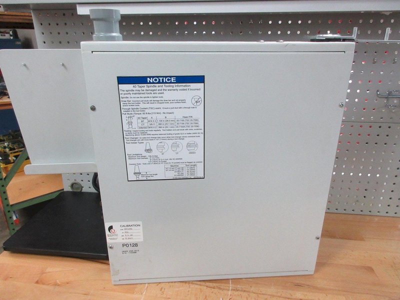 Used Haas 32-6027 FRONT PANEL ASSY MILL STORAGE CABINET W/ LCD DISPLAY