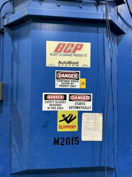 60" x 60" BCP MODEL #A4-9479 SPINNER HANGER SHOT BLAST MACHINE, NEW 1999: YOBRO #26149
