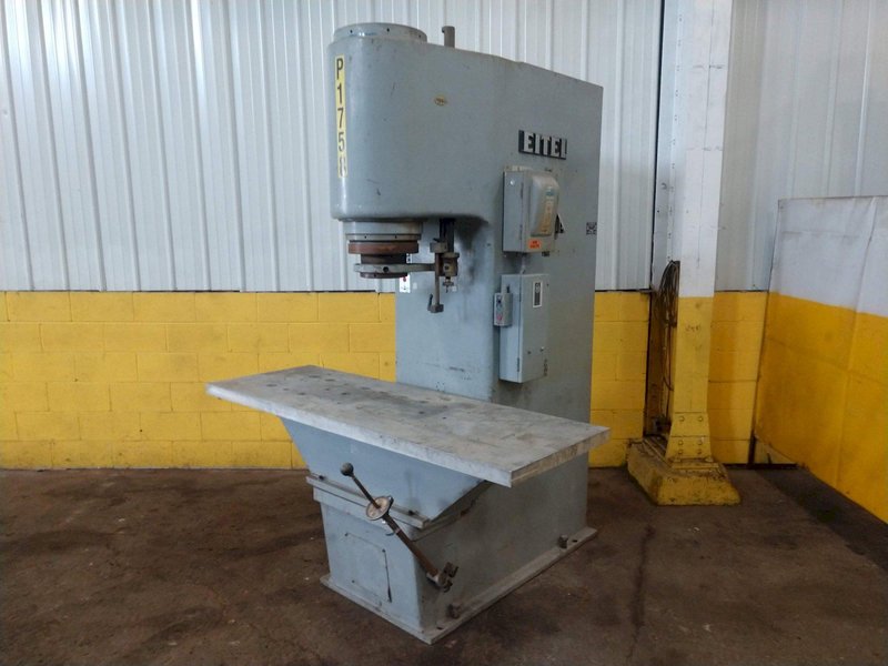 60 TON EITEL MODEL RP60 HYDRAULIC PRECISION STRAIGHTENING PRESS, 8" STROKE: STOCK #14296