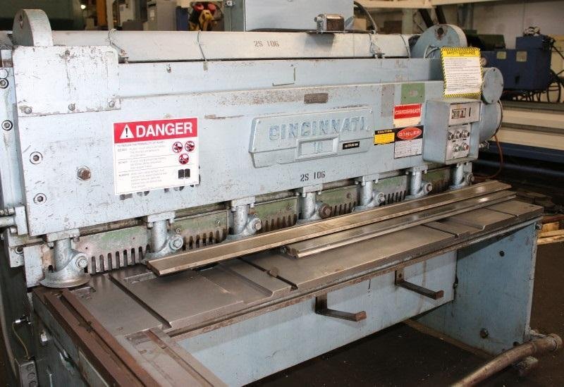10 Ga x 6 ft Cincinnati Mechanical Power Shear Model 1006-R