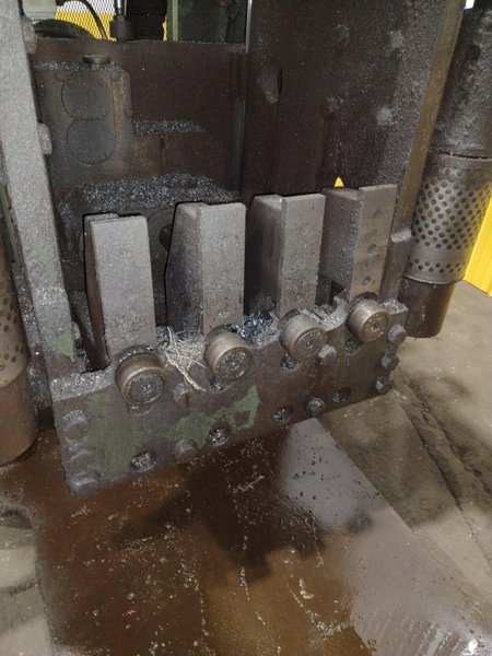 9 SPINDLE PEDDINGHAUS MODEL #BDL-1250/9 I-BEAM DRILL/DRILLING LINE: STOCK #19128