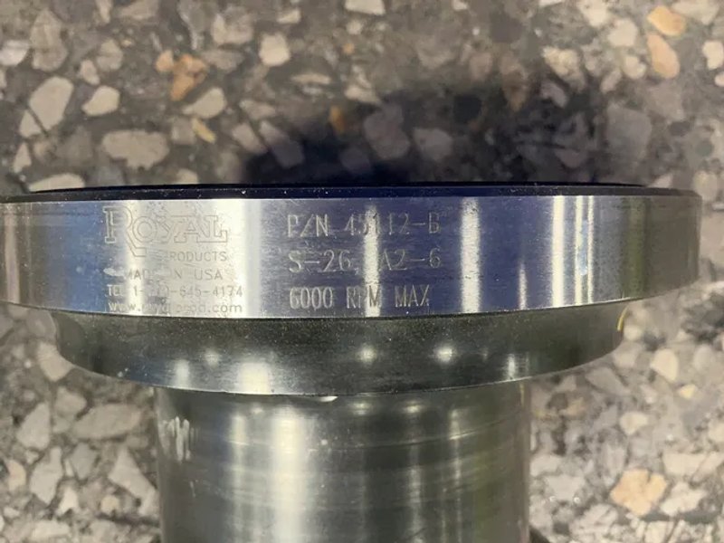 Royal 6000 Rpm Collet Chuck Fixture - 45112-b