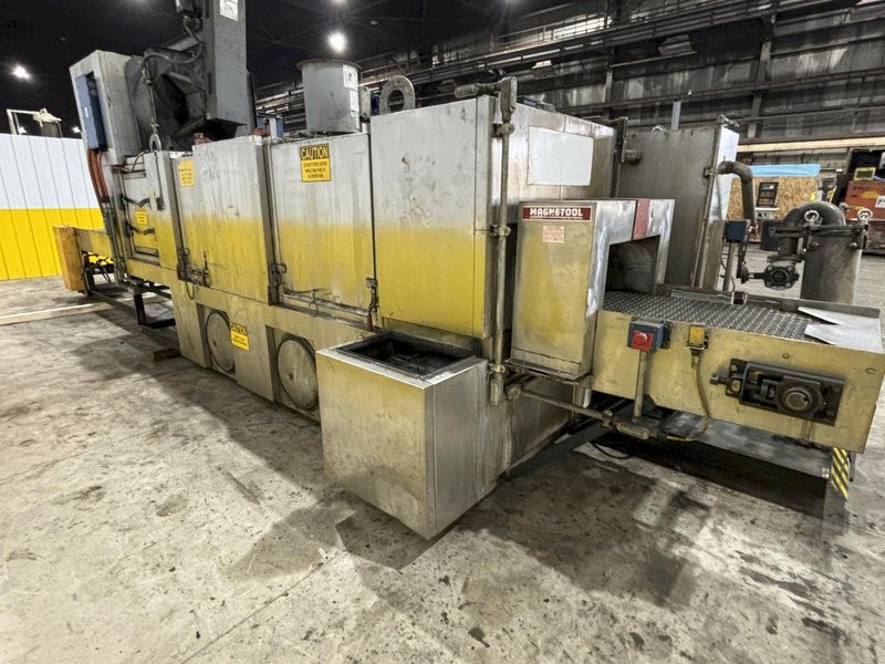24" W X 11" H RANSOHOFF 3-STAGE STAINLESS STEEL PASS THROUGH BELT CONVEYOR PARTS WASHER, 2003, ELECTRIC HEAT: STOCK #22020