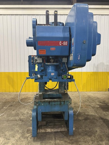 60 TON BLISS MODEL #C-60 OBI PUNCH PRESS 4" STROKE: YOBRO #24082