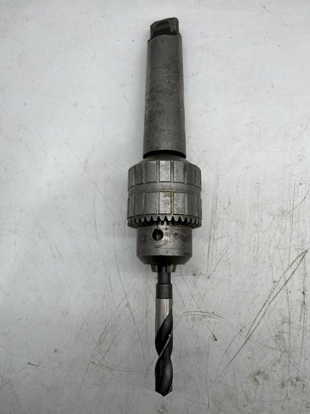 1/16" TO 3/4" LFA HEAVY DUTY CHUCK MODEL 85-9A 4JT, TAPER &amp; DRILL BIT: STOCK #16021