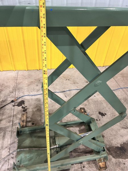 40" X 20" 660 LBS BISHAMON MODEL #X30SBI HYDRAULIC LIFT TABLE, 110V: STOCK #20977