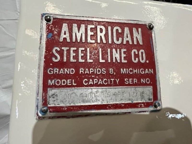 6,000 LBS X 42" AMERICAN STEEL LINE MOTORIZED UNCOILER STOCK# 3458