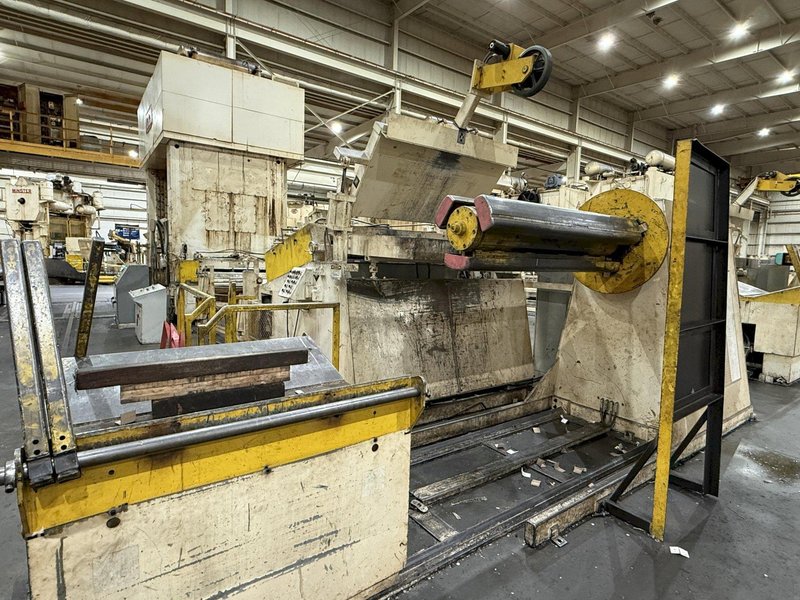30,000 lbs. x 72" Coe Press Equipment Coil Feed Line, 3 Complete Lines Available for Sale!