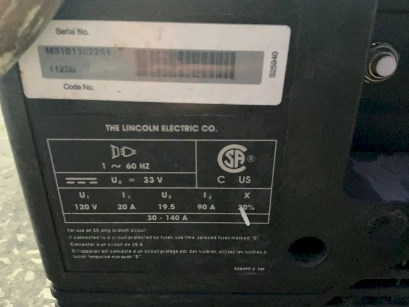 Lincoln Electric 90-140 A  Welder - Power Mig 140c