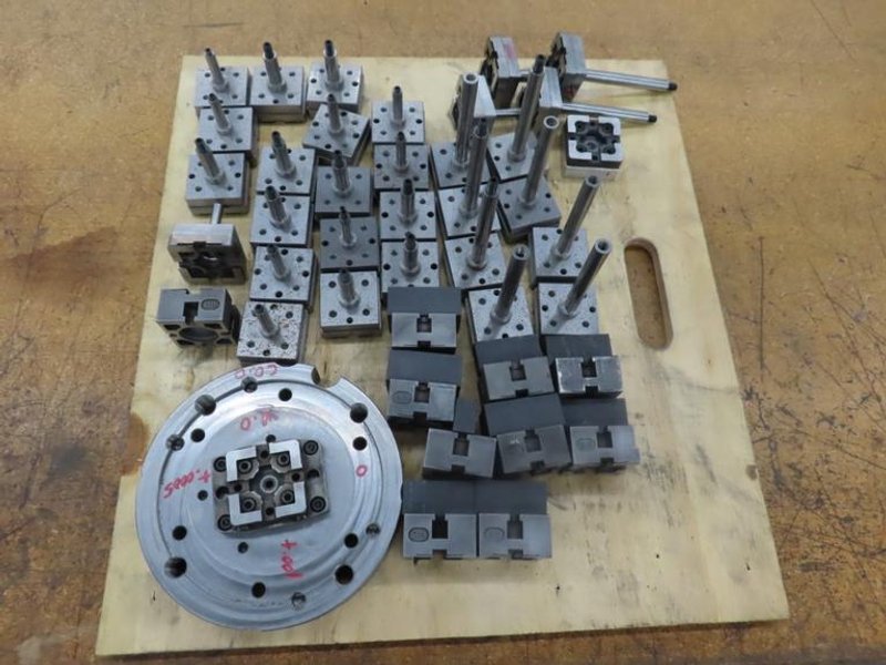 System 3R Macro Pallet / Electrode Holder w Shop Made Top Plates And Graphite- Auction Item