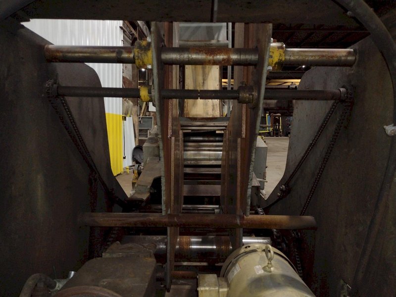10,000 LB X 24" WIDE X .187" AIR FEEDS COIL CRADLE STRAIGHTENER / UNCOILER: STOCK 17042