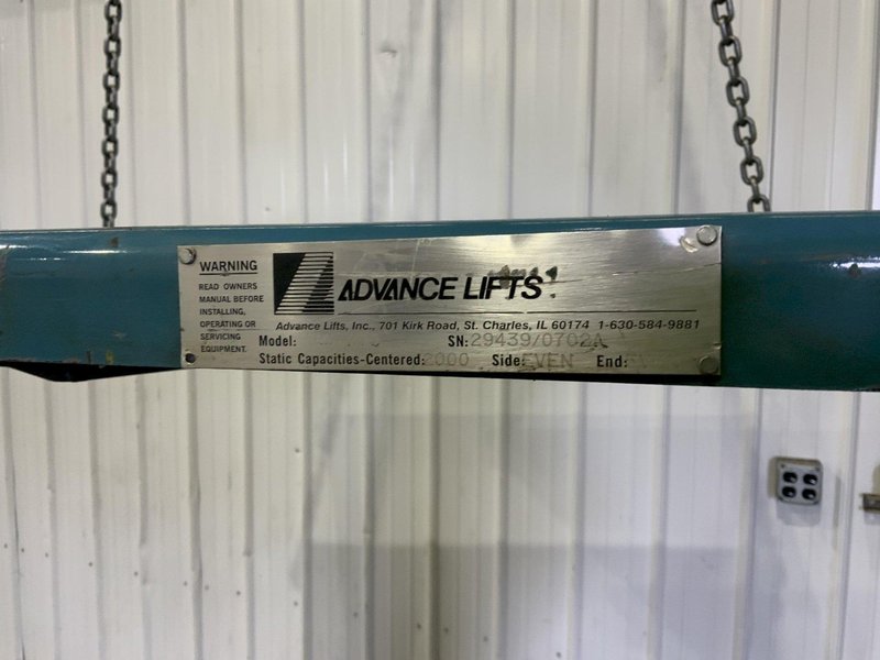 2000 LB ADVANCE LIFTS NON POWERED ROTARY TABLE: STOCK #80701