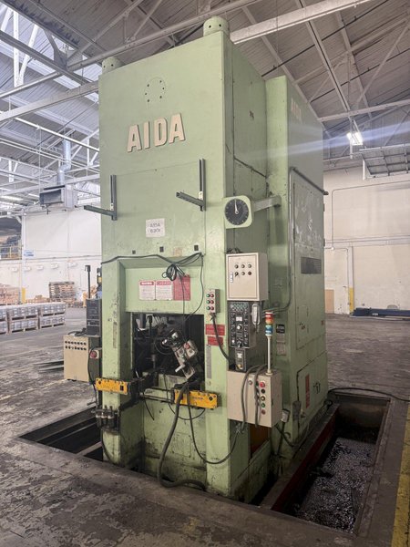 630 TON AIDA MODEL #K-630 KNUCKLE JOINT PRESS, 25-40 SPM, NEW 1991: YOBRO #25820