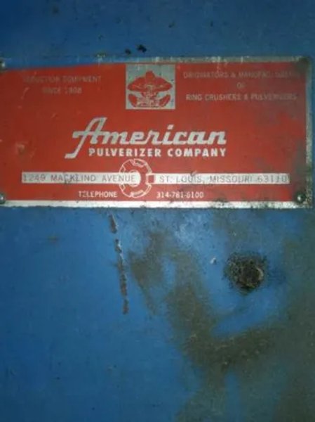 American Pulverizer Co Slow Speed Hi Torque Shredder - Trs
