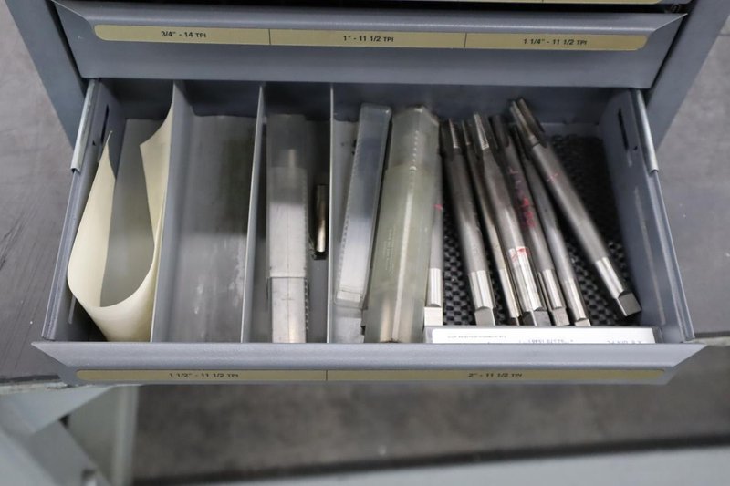 Huto Drill Index, Pipe Taps - 3 Drawer- Auction Item